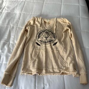 Billabong hoodie small cream